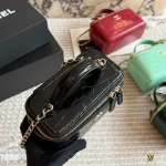 Crocodile-embossed leather box makeup bag-box - Image 11