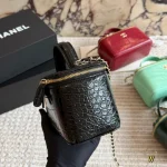 Crocodile-embossed leather box makeup bag-box - Image 9