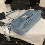 Denim Pearl Chain Bag-box - Image 6