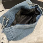 Denim Pearl Chain Bag-box - Image 5