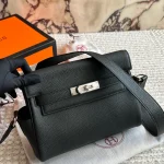 This Hermès Kelly messenger bag is made of genuine leather and has such a unique vibe with a premium feel-box - Image 10