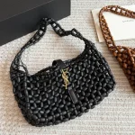 Beaded underarm bag, entirely hand-woven from wooden beads-box - Image 4