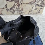 Black and silver nylon backpack with a small pouch-no box - Image 4