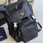 Nylon Backpack Features recycled nylon. Lightweight, practical, and low-maintenance-no box