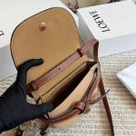 Can be worn as a chest bag or a crossbody! The cowhide leather feels absolutely amazing. The leather quality is just top-notch! Saddle bag-box - Image 5