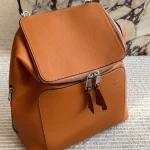 New Men's Backpack, Calfskin with Textile Lining, Dual-way Zipper Closure & Adjustable Shoulder Straps-no box