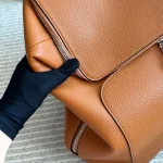 New Men's Backpack, Calfskin with Textile Lining, Dual-way Zipper Closure & Adjustable Shoulder Straps-no box - Image 9