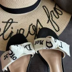 Stylish Chunky Heel Slippers: Close-up Detail Shots-box - Image 6