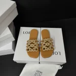 Summer Limited New Hollow Rhinestone Flat Slippers-box - Image 7