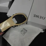 New Summer Limited Hollow-out Rhinestone Flat Slide Sandals-box - Image 5