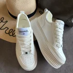 Chanel-style Chunky Sole Sneakers: Close-up Detail Shots-box - Image 5