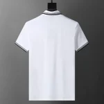 Men's Embroidered Badge Lapel Short Sleeve Polo Shirt Casual T-shirt - Image 6