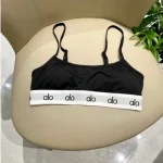 Women's Solid Letter Print Cami Top, Trendy Casual Yoga Sports Bra Set, Fashion Activewear Gym Tank Top Set - Image 14