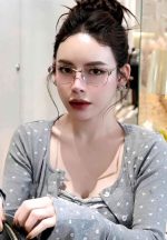 Balenciaga Fashion Optical Eyeglasses, Thin Metal Square - Image 4