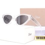 Dior Vintage Fashion Trend Metal Accent Sunglasses, Cat‑Eye/Polygonal/Square - Image 9