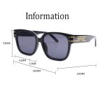 Dior Vintage Fashion Trend Metal Accent Sunglasses, Cat‑Eye/Polygonal/Square - Image 12