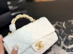 Chanel handlebag, round-shaped, large size, comes with a case - Image 18