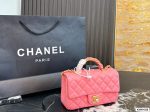Chanel handlebag, round-shaped, large size, comes with a case - Image 8