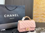 Chanel handlebag, round-shaped, large size, comes with a case - Image 7