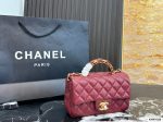 Chanel handlebag, round-shaped, large size, comes with a case - Image 5