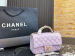 Chanel handlebag, round-shaped, large size, comes with a case - Image 3