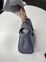 Goyard Y‑Pattern Print Wooden Handle Flap Handbag - Image 21