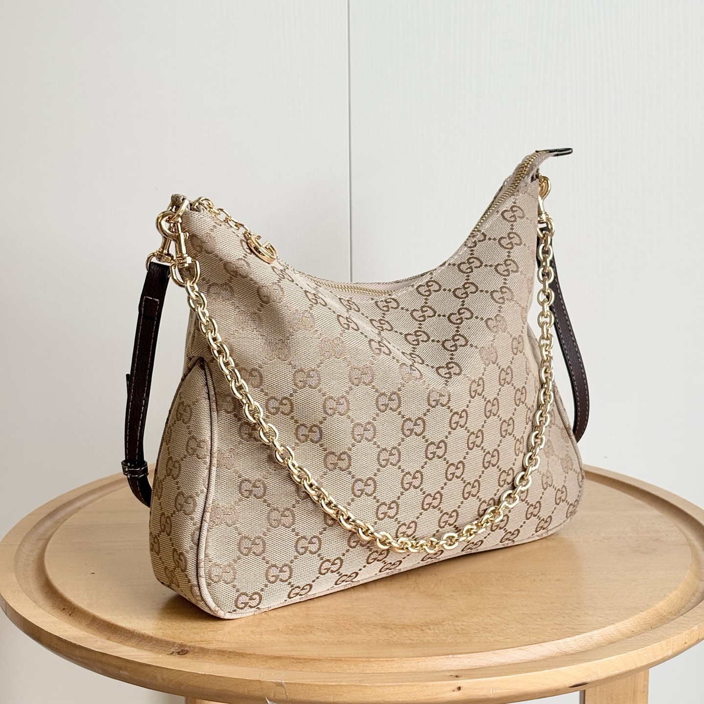 13431845168607667 GG‑Pattern Print Chain Hobo Shoulder Bag - Image 1