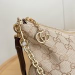 GG‑Pattern Print Chain Hobo Shoulder Bag - Image 4