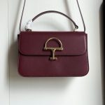 Gucci D‑Shape Metal Buckle Flap Top‑Handle Small Square Bag - Image 3