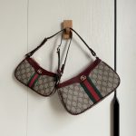 GG‑Pattern Web Stripe Hobo Underarm Shoulder Bag