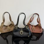 Coach Vintage Square‑Buckle Hobo Underarm Bag