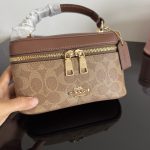 Coach Top‑Handle Zipper Vanity Crossbody Bag - Image 9