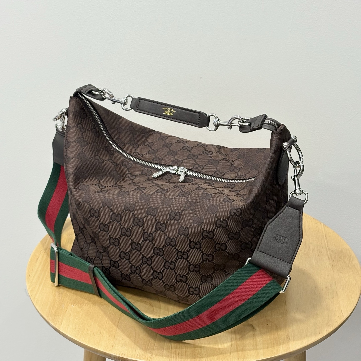 13432011332526340 GG Pattern Hobo Shoulder Crossbody Bag (Small Size ) - Image 1