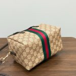 Gucci GG‑Pattern Boston Tote Handbag With Web Stripe Detail - Image 8
