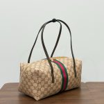 Gucci GG‑Pattern Boston Tote Handbag With Web Stripe Detail - Image 14