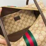 Gucci GG‑Pattern Boston Tote Handbag With Web Stripe Detail - Image 19
