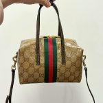 Gucci GG‑Pattern Boston Tote Handbag With Web Stripe Detail - Image 24