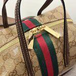 Gucci GG‑Pattern Boston Tote Handbag With Web Stripe Detail - Image 25