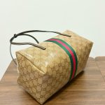 Gucci GG‑Pattern Boston Tote Handbag With Web Stripe Detail - Image 33