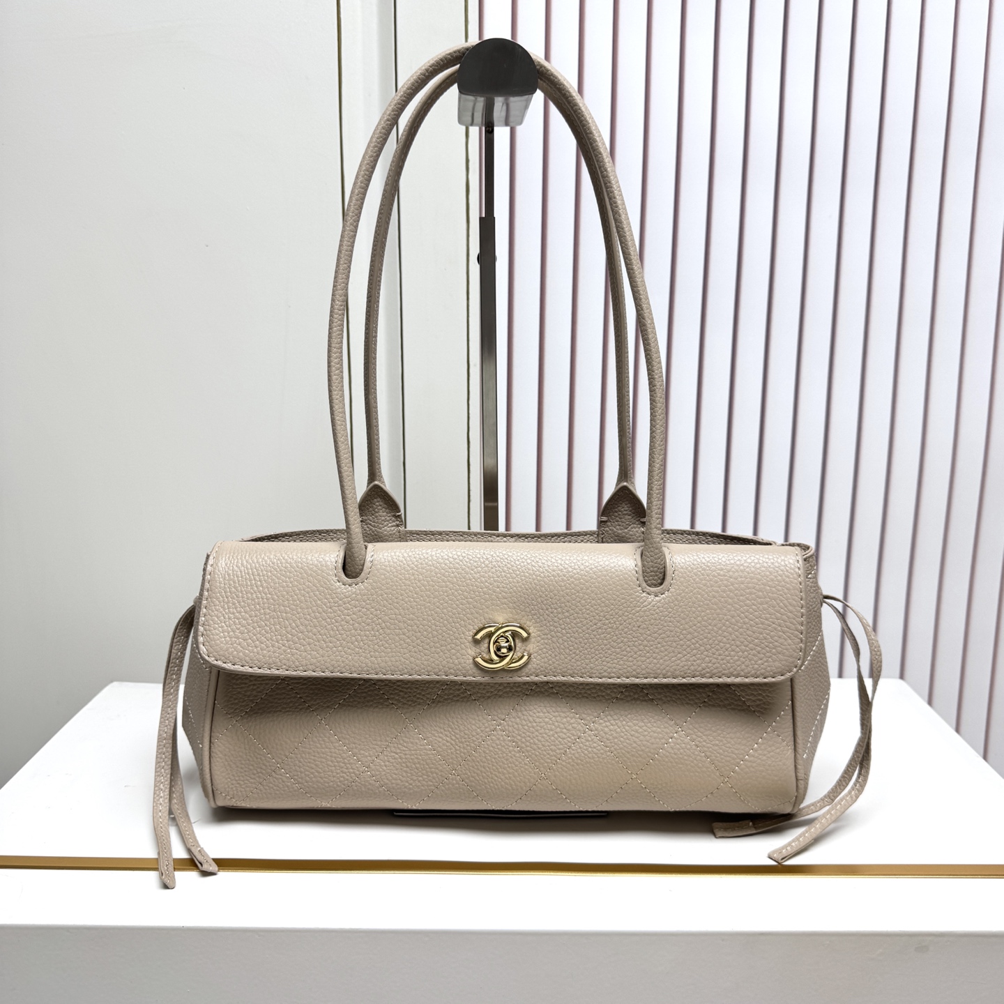 13432024833572997 Chanel 26S Bowling Bag, Quilted Caviar Leather - Image 1