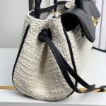 Chanel 26S Bowling Bag, Tweed/Woven Fabric Caviar Leather - Image 14