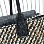 Chanel 26S Bowling Bag, Tweed/Woven Fabric Caviar Leather - Image 7
