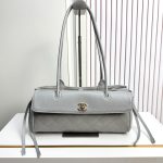 Chanel 26S Bowling Bag, Quilted Caviar Leather - Image 5