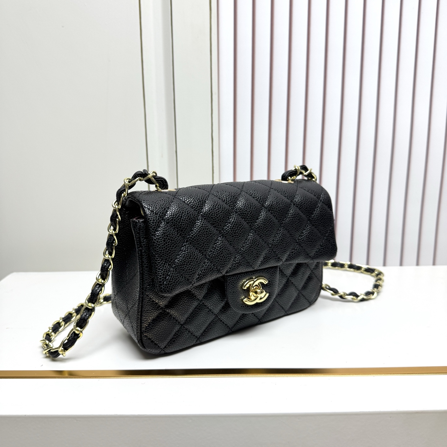 13432027977271335 Chanel Quilted Caviar Flap Chain Shoulder Bag - Image 1