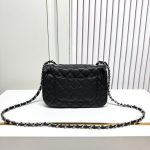 Chanel Quilted Caviar Flap Chain Shoulder Bag - Image 7