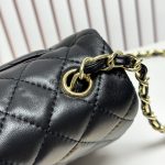 Chanel Quilted Lambskin Flap Chain Shoulder Bag - Image 11