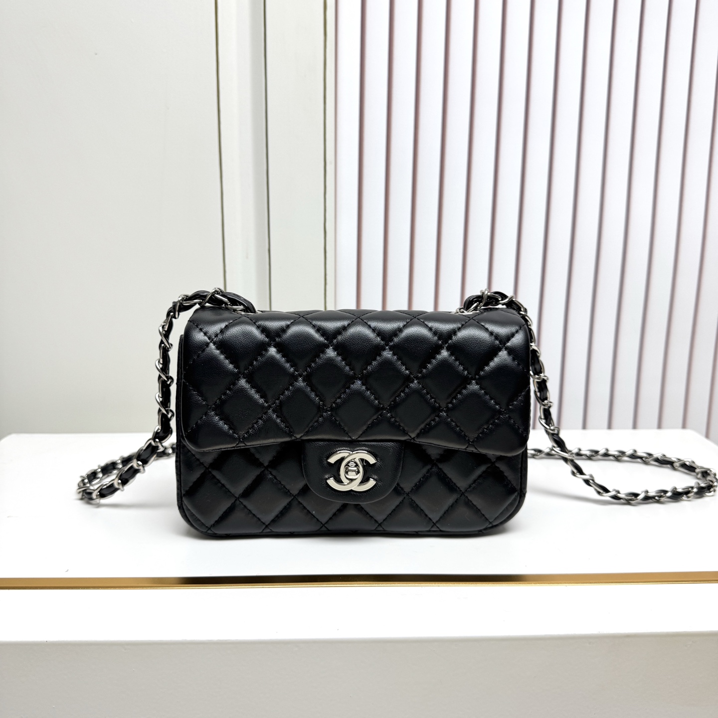 13432028361451547 Chanel Quilted Lambskin Flap Chain Shoulder Bag - Image 1
