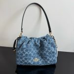 Coach Faye Signature Denim Cloud Drawstring Shoulder Bag - Image 70