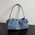 Coach Faye Signature Denim Cloud Drawstring Shoulder Bag - Image 59