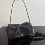 Coach Faye Signature Denim Cloud Drawstring Shoulder Bag - Image 16